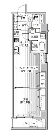 コスモグランス東日暮里の物件間取画像